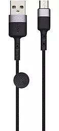 Кабель XO NB117 USB-A - micro USB 10.5w 0.25м cable Black - фото Кабель XO NB117 USB-A - micro USB 10.5w 0.25м cable Black