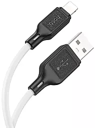 Кабель Hoco X90 Cool Silicone USB-A - Lightning 12w 2.4a 1м cable White - миниатюра 2