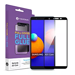 Захисне скло MAKE Full Cover Full Glue Samsung A013 Galaxy A01 Core Black (MGFSA01C)