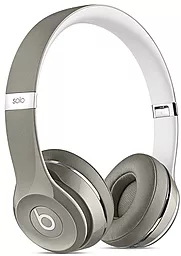 Наушники Beats Solo2 On-Ear Headphones Luxe Edition Silver - миниатюра 4