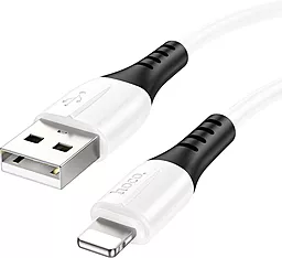 Кабель USB Hoco X82 Silicone Lightning Cable White - миниатюра 2
