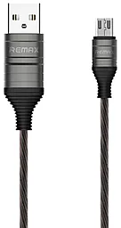 Кабель Remax EL Luminous Ultimate USB-A - micro USB 12w 2.4a 1м cable Black (RC-130m) - фото Кабель Remax EL Luminous Ultimate USB-A - micro USB 12w 2.4a 1м cable Black (RC-130m)