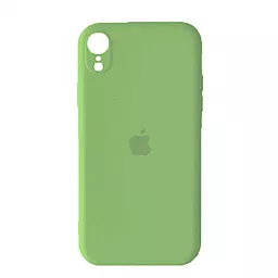 Чохол Silicone Case Full Camera Square для Apple iPhone XR  Green