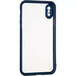 Чехол Gelius Bumper Mat Case New для iPhone X, iPhone XS  Blue - миниатюра 3