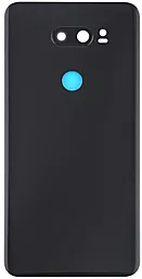 Задняя крышка корпуса LG V30 H930 со стеклом камеры Aurora Black - фото Задняя крышка корпуса LG V30 H930 со стеклом камеры Aurora Black