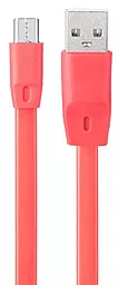 USB Кабель Optima Flat Speed micro USB Cable Red (C-014)