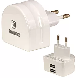 Мережевий зарядний пристрій Remax Moon Dual USB Home Charger 2.1A White (RMT7188 / RM-T7188)