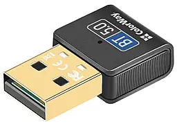 Bluetooth адаптер ColorWay BT5.0 Wireless Adapter black (CW-AD-BT50) - фото Bluetooth адаптер ColorWay BT5.0 Wireless Adapter black (CW-AD-BT50)