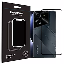 Защитное стекло BeCover для Tecno Pova 5 (LH7n) Black (710031)
