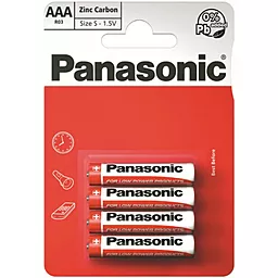 Батарейки Panasonic AAA (R03) Red Zinc 4шт (R03REL/4BP)