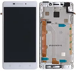 Дисплей Lenovo P1m Vibe P1mA40 с тачскрином и рамкой, оригинал, White - фото Дисплей Lenovo P1m Vibe P1mA40 с тачскрином и рамкой, оригинал, White