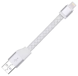 USB Кабель Momax Elite Link Pro 12w 2.4a 0.1m Lightning cable white (DL1W)