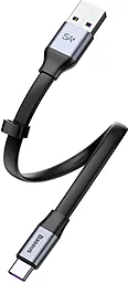 Кабель Baseus Simple HW USB-A - Type-C 40w 5a 0.23м cable Black/Grey (CATMBJ-0S) - миниатюра 4 Кабель Baseus Simple HW USB-A - Type-C 40w 5a 0.23м cable Black/Grey (CATMBJ-0S) - миниатюра 4