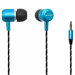 Наушники Awei ES-Q35 Blue - фото Наушники Awei ES-Q35 Blue
