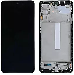 Дисплей Samsung Galaxy M52 M526 5G з тачскріном і рамкою, (OLED) Black