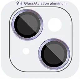 Защитное стекло Epik Metal Classic на камеру для Apple iPhone 15, iPhone 15 Plus Light Blue - фото Защитное стекло Epik Metal Classic на камеру для Apple iPhone 15, iPhone 15 Plus Light Blue