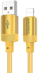 Кабель Borofone BX108 Start USB-A - Lightning 12w 2.4a 1м cable Gold