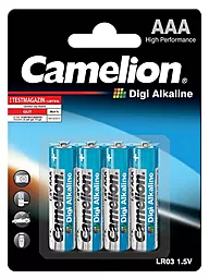 Батарейки Camelion AAA / LR6 Digi Alkaline 4шт (C-11210403) - фото Батарейки Camelion AAA / LR6 Digi Alkaline 4шт (C-11210403)