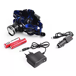 Налобный фонарик Bailong Police XQ-24-UV (2x18650) Ультрафиолет - фото Налобный фонарик Bailong Police XQ-24-UV (2x18650) Ультрафиолет