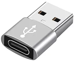 Адаптер-переходник EasyLife M-F USB-A -> USB Type-C Gray - фото Адаптер-переходник EasyLife M-F USB-A -> USB Type-C Gray
