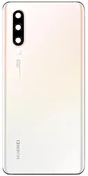 Задняя крышка корпуса Huawei P30 со стеклом камеры Original Pearl White - фото Задняя крышка корпуса Huawei P30 со стеклом камеры Original Pearl White