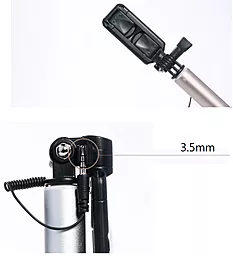 Монопод для селфі Remax Selfie Stick P5 Silver - мініатюра 3