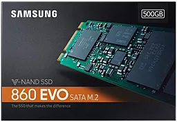 Накопичувач SSD Samsung 860 EVO 500 GB M.2 2280 SATA 3 (MZ-N6E500BW) - мініатюра 6