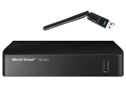 Комплект цифрового ТВ World Vision T62M3 + Адаптер WIFI - фото Комплект цифрового ТВ World Vision T62M3 + Адаптер WIFI