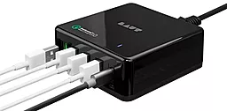 Сетевое зарядное устройство Laut QUINT-X2 USB CHARGER with Type-C and QC3 Black (LAUT_QX2_EU_BK) - миниатюра 3