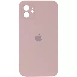 Чехол Silicone Case Full Camera Square для Apple iPhone 11 Pink Sand