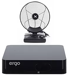 Комплект цифрового ТВ Ergo 302 + Антенна X-digital DIN 236