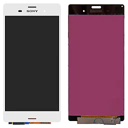 Дисплей Sony Xperia Z3 (D6603, D6643, D6653) з тачскріном, White - фото Дисплей Sony Xperia Z3 (D6603, D6643, D6653) з тачскріном, White