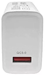 Мережевий зарядний пристрій Havit HV-UC1015 18W 3.1A QC3.0 USB-А White - мініатюра 2