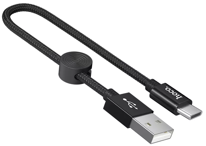 Кабель Hoco X35 Premium Charging USB-A - Type-C 15w 3a 0.25м cable Black - фото 3