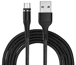 Кабель USB Usams U29 Magnetic 2M micro USB Cable Black (US-SJ338)