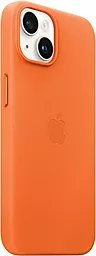 Чехол Apple Leather Case with MagSafe for iPhone 14 Plus Orange