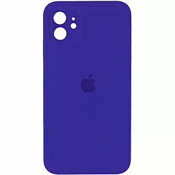 Чехол Silicone Case Full Camera for Apple iPhone 11 Dark Purple