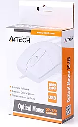 Комп'ютерна мишка A4Tech OP-720 USB White - мініатюра 3 Комп'ютерна мишка A4Tech OP-720 USB White - мініатюра 3