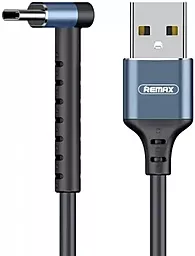 Кабель Remax RC-100a Joy Series L-type USB-A - Type-C 12w 2.4a 1м cable Black - фото Кабель Remax RC-100a Joy Series L-type USB-A - Type-C 12w 2.4a 1м cable Black