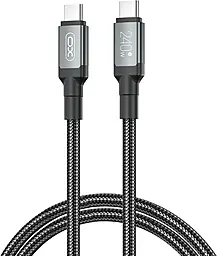 Кабель XO NB-Q264B High Power USB Type-C - Type-C 240w 5a 2м PD cable Black - фото Кабель XO NB-Q264B High Power USB Type-C - Type-C 240w 5a 2м PD cable Black