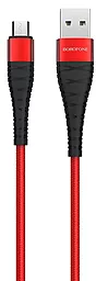 Кабель Borofone BX32 Munificent USB-A - micro USB 12w 2.4a 1м cable Red - фото Кабель Borofone BX32 Munificent USB-A - micro USB 12w 2.4a 1м cable Red