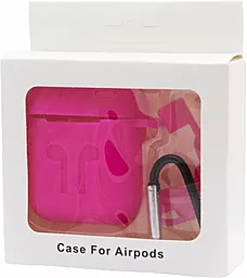 Силіконовий чохол NICHOSI для Apple Airpods Hot Pink (ARM53554)