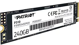 SSD Накопитель Patriot P310 240 GB (P310P240GM28) - миниатюра 2