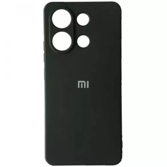 Чехол Silicone Case Full для Xiaomi Redmi Note 13 4G Black - фото 1