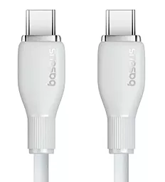 Кабель USB PD Baseus Pudding Series Fast Charging 100w 5a 1.2m USB Type-C - Type-C cable white