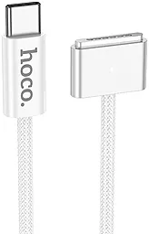 Кабель USB Hoco для Apple MacBook X103 Magnetic 140w 5a 2m MagSafe 3 cable white