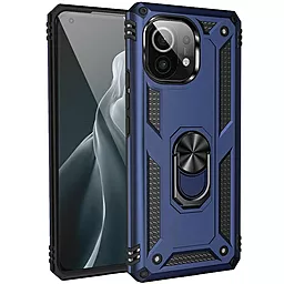 Чехол Epik Serge Ring for Magnet для Xiaomi Mi 11 Lite  Темно-синий