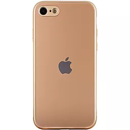 Чехол Epik TPU+Glass Matte Candy Full camera Apple iPhone 7, 8, SE (2020) Gold