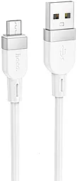 Кабель Hoco X109 USB-A - micro USB 12w 2.4a 1м cable White - фото Кабель Hoco X109 USB-A - micro USB 12w 2.4a 1м cable White