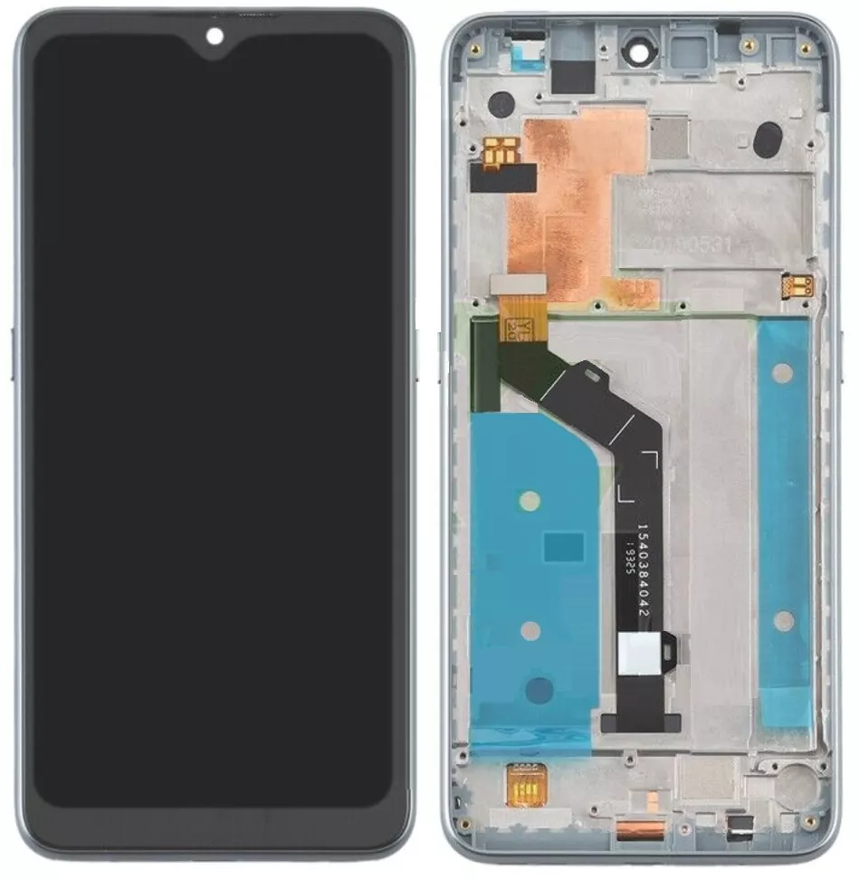 Дисплей Nokia 6.2 Dual Sim с тачскрином и рамкой, оригинал, Silver - фото 1